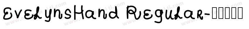 EvelynsHand Regular字体转换